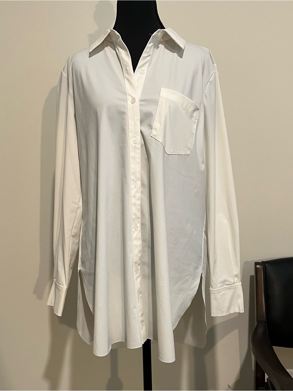 Lysse Oversized White Button-Down Shirt